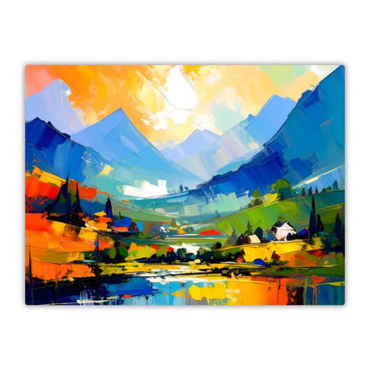 Oriental Watercolour, OW3, Printed on Gloss Aluminium To Enhance Colour And Details, Unique Images, A Gift To Last A Lifetime...