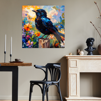 Blackbird, Printed on aluminium to enhance colour and detail, great gift idea, unique print, an enduring gift...