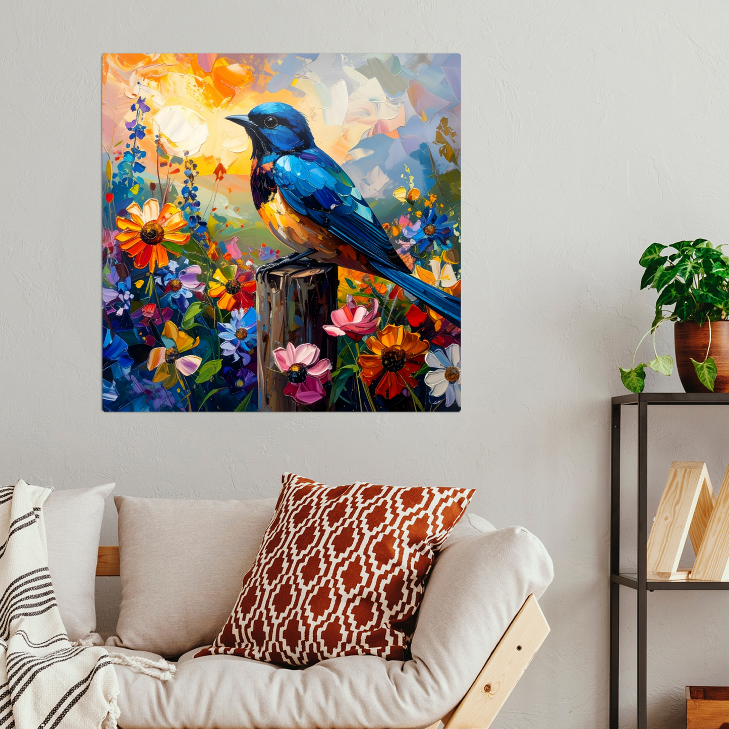 Blue Tit, Fusion-Art Prints, Printed on Gloss Aluminium To Enhance Colour And Details, Unique Images, A Gift To Last A Lifetime...