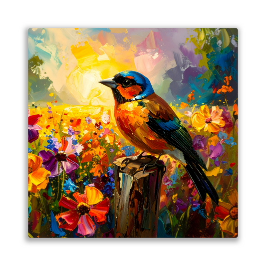 Chaffinch, Fusion-Art Print, Printed on Gloss Aluminium To Enhance Colour And Details, Unique Images, A Gift To Last A Lifetime...