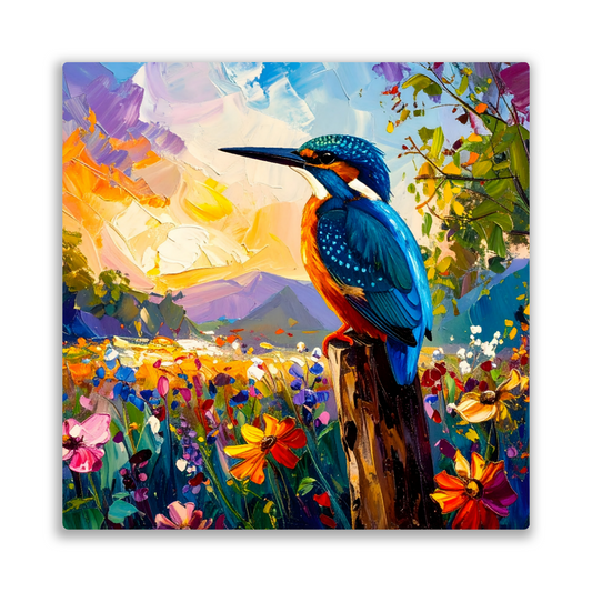 Kingfisher, Fusion-Art Print, Printed on Gloss Aluminium To Enhance Colour And Details, Unique Images, A Gift To Last A Lifetime...