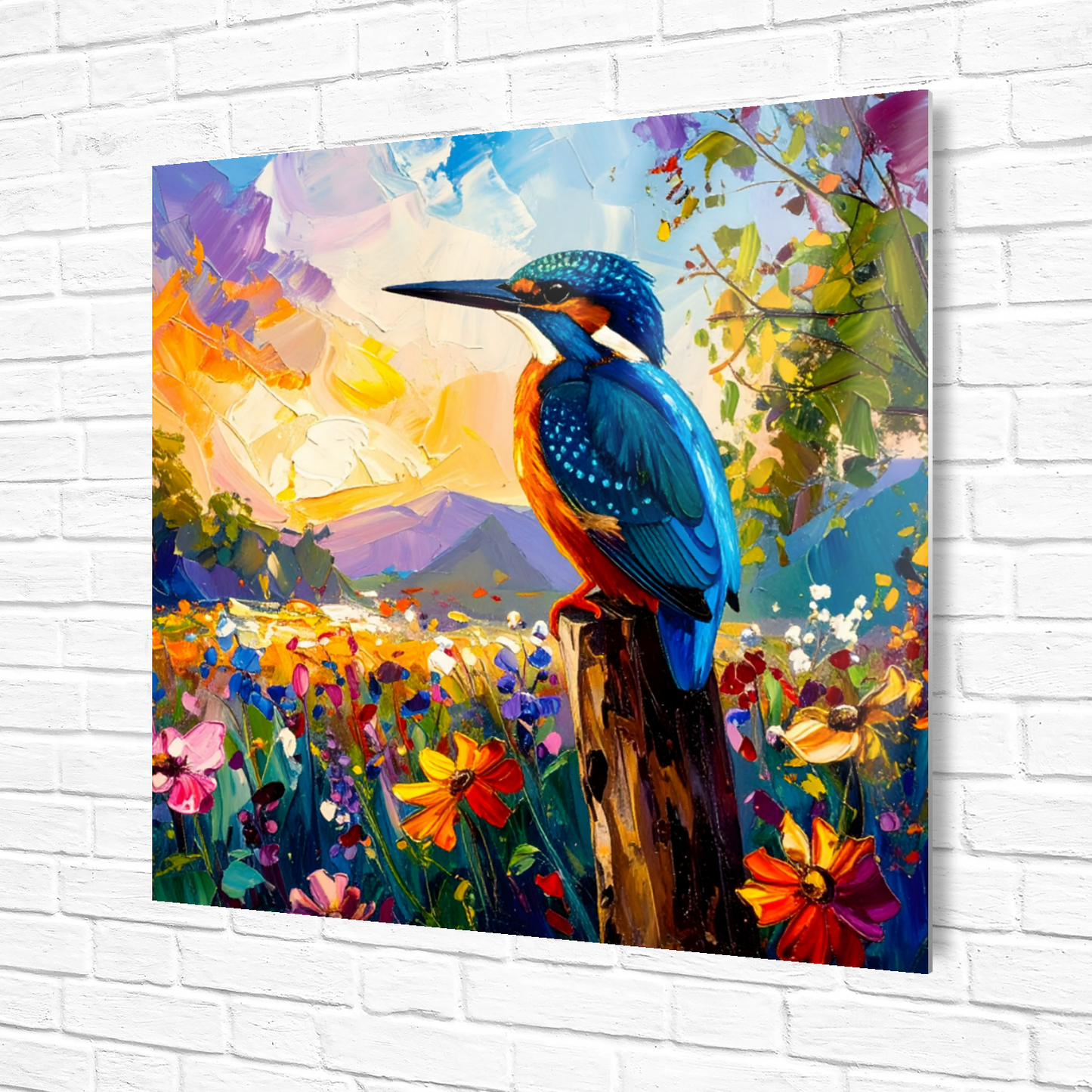 Kingfisher, Fusion-Art Print, Printed on Gloss Aluminium To Enhance Colour And Details, Unique Images, A Gift To Last A Lifetime...