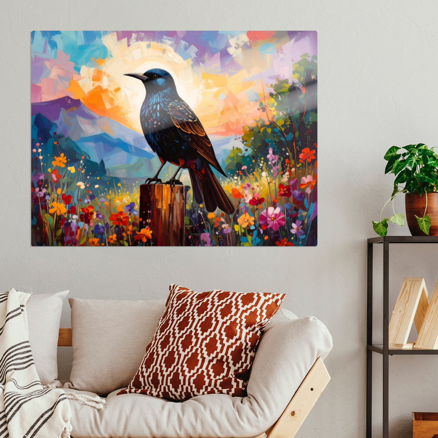 Starling, Fusion Art Print, Printed On Gloss Aluminium To Enhance Colour And Detail, Unique Gift Idea Print, A Gift That Will Lasts Forever