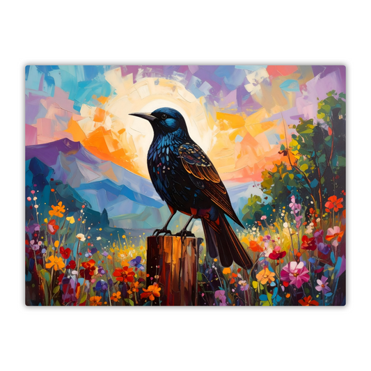 Starling, Fusion Art Print, Printed On Gloss Aluminium To Enhance Colour And Detail, Unique Gift Idea Print, A Gift That Will Lasts Forever