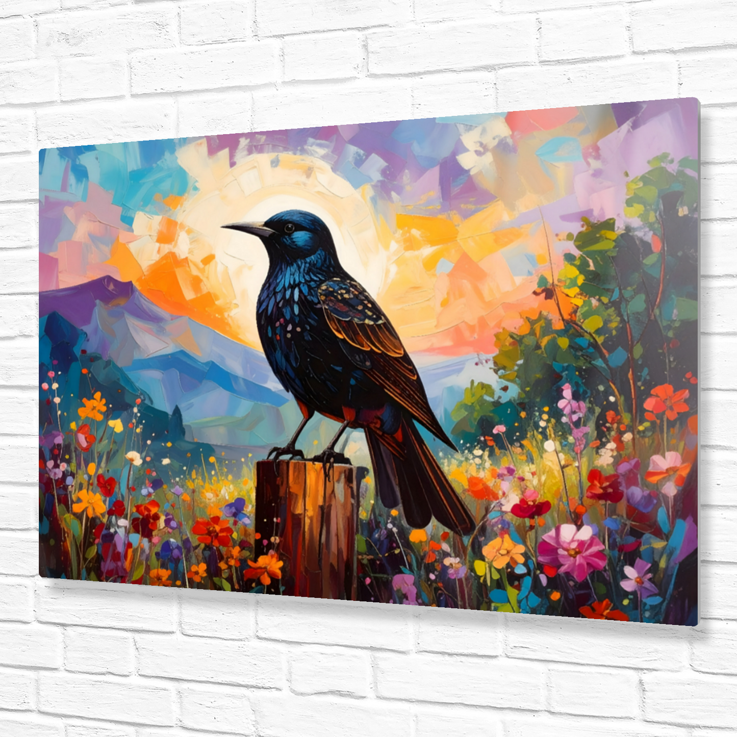 Starling, Fusion Art Print, Printed On Gloss Aluminium To Enhance Colour And Detail, Unique Gift Idea Print, A Gift That Will Lasts Forever