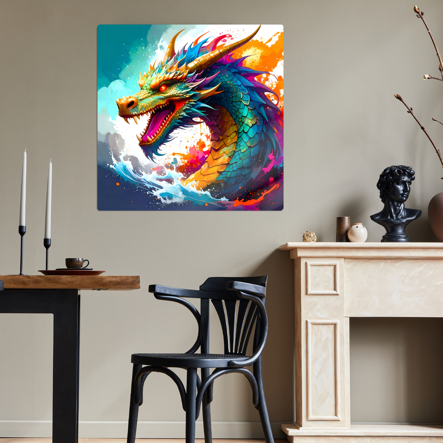 Dragon D6, Fusion-Art Prints, Printed on Gloss Aluminium To Enhance Colour And Details, Unique Images, A Gift To Last A Lifetime...