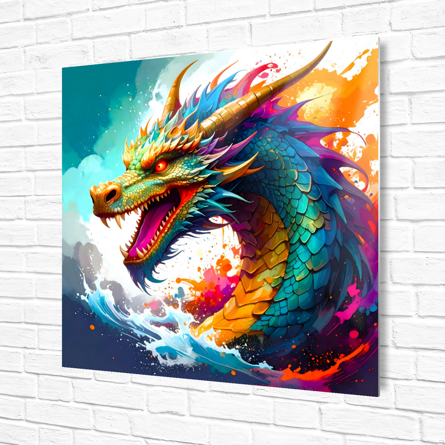 Dragon D6, Fusion-Art Prints, Printed on Gloss Aluminium To Enhance Colour And Details, Unique Images, A Gift To Last A Lifetime...