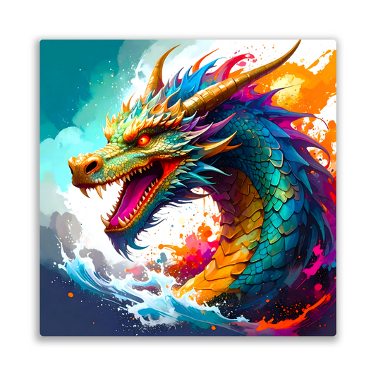 Dragon D6, Fusion-Art Prints, Printed on Gloss Aluminium To Enhance Colour And Details, Unique Images, A Gift To Last A Lifetime...