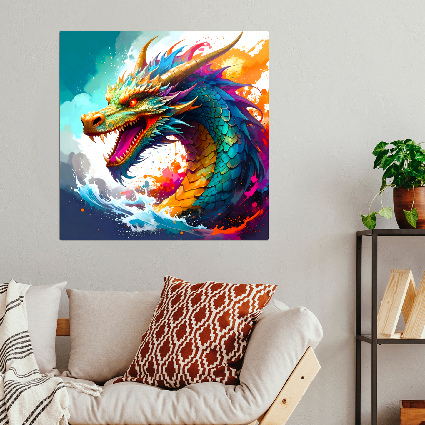 Dragon D6, Fusion-Art Prints, Printed on Gloss Aluminium To Enhance Colour And Details, Unique Images, A Gift To Last A Lifetime...