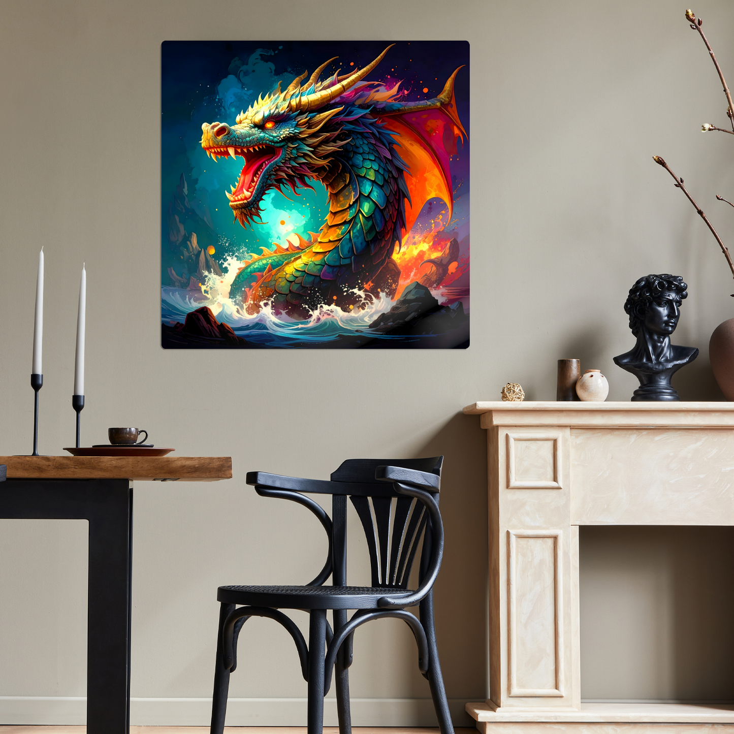 Dragon D7, Fusion-Art Prints, Printed on Gloss Aluminium To Enhance Colour And Details, Unique Images, A Gift To Last A Lifetime...