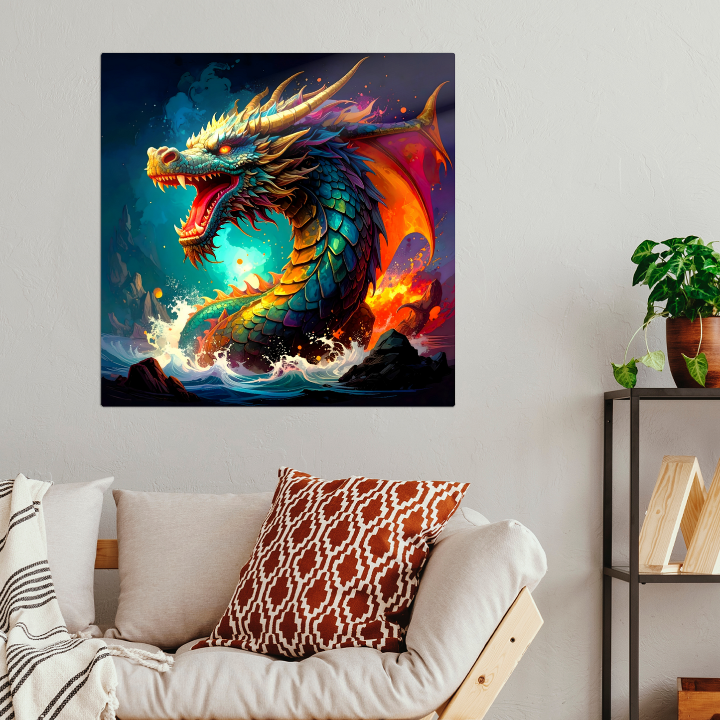 Dragon D7, Fusion-Art Prints, Printed on Gloss Aluminium To Enhance Colour And Details, Unique Images, A Gift To Last A Lifetime...