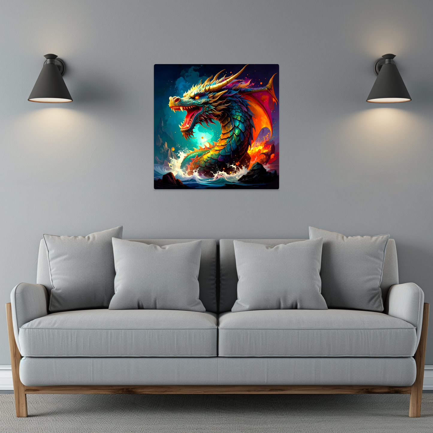 Dragon D7, Fusion-Art Prints, Printed on Gloss Aluminium To Enhance Colour And Details, Unique Images, A Gift To Last A Lifetime...