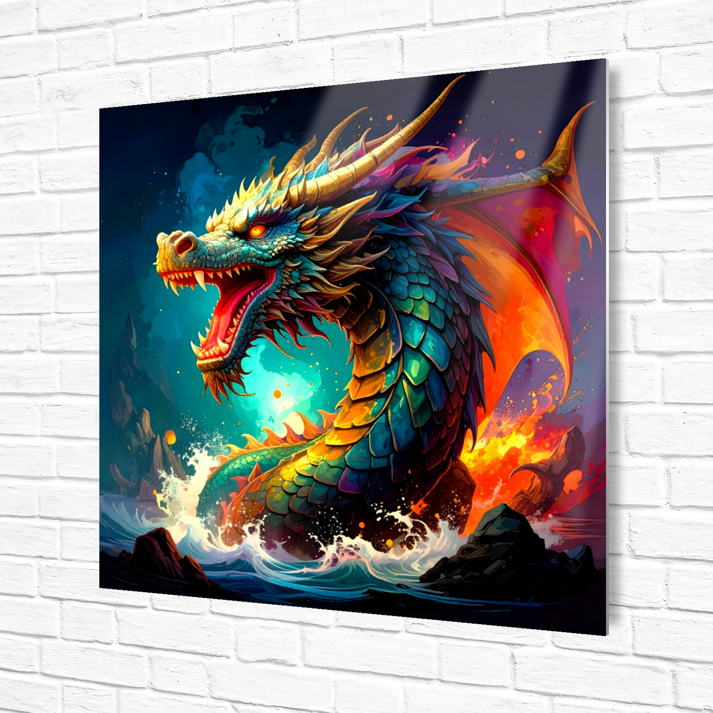 Dragon D7, Fusion-Art Prints, Printed on Gloss Aluminium To Enhance Colour And Details, Unique Images, A Gift To Last A Lifetime...