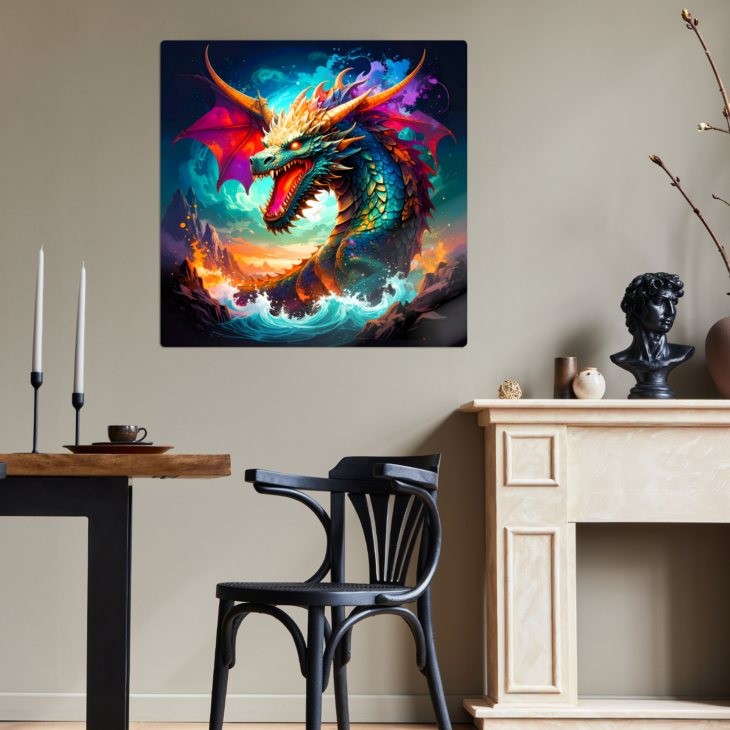 Dragon D9, Fusion-Art Prints, Printed on Gloss Aluminium To Enhance Colour And Details, Unique Images, A Gift To Last A Lifetime...