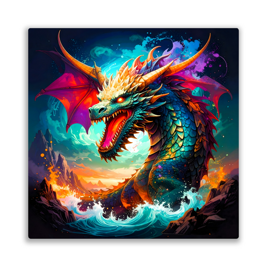 Dragon D9, Fusion-Art Prints, Printed on Gloss Aluminium To Enhance Colour And Details, Unique Images, A Gift To Last A Lifetime...