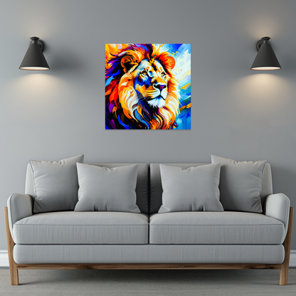 Lion Print LP2, Printed On High Gloss Aluminium To Enhance Colour And Detail, A great gift idea that will endure for a lifetime...