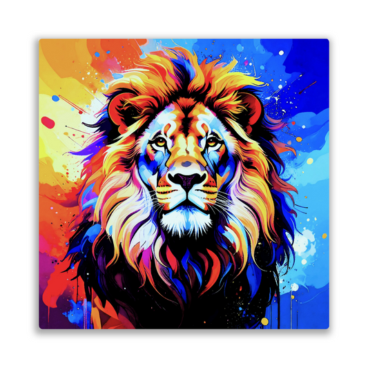 Lion Print LP3, Printed On High Gloss Aluminium To Enhance Colour And Detail, A Regal And Powerful Image, Art Is A Gift For A Lifetime...