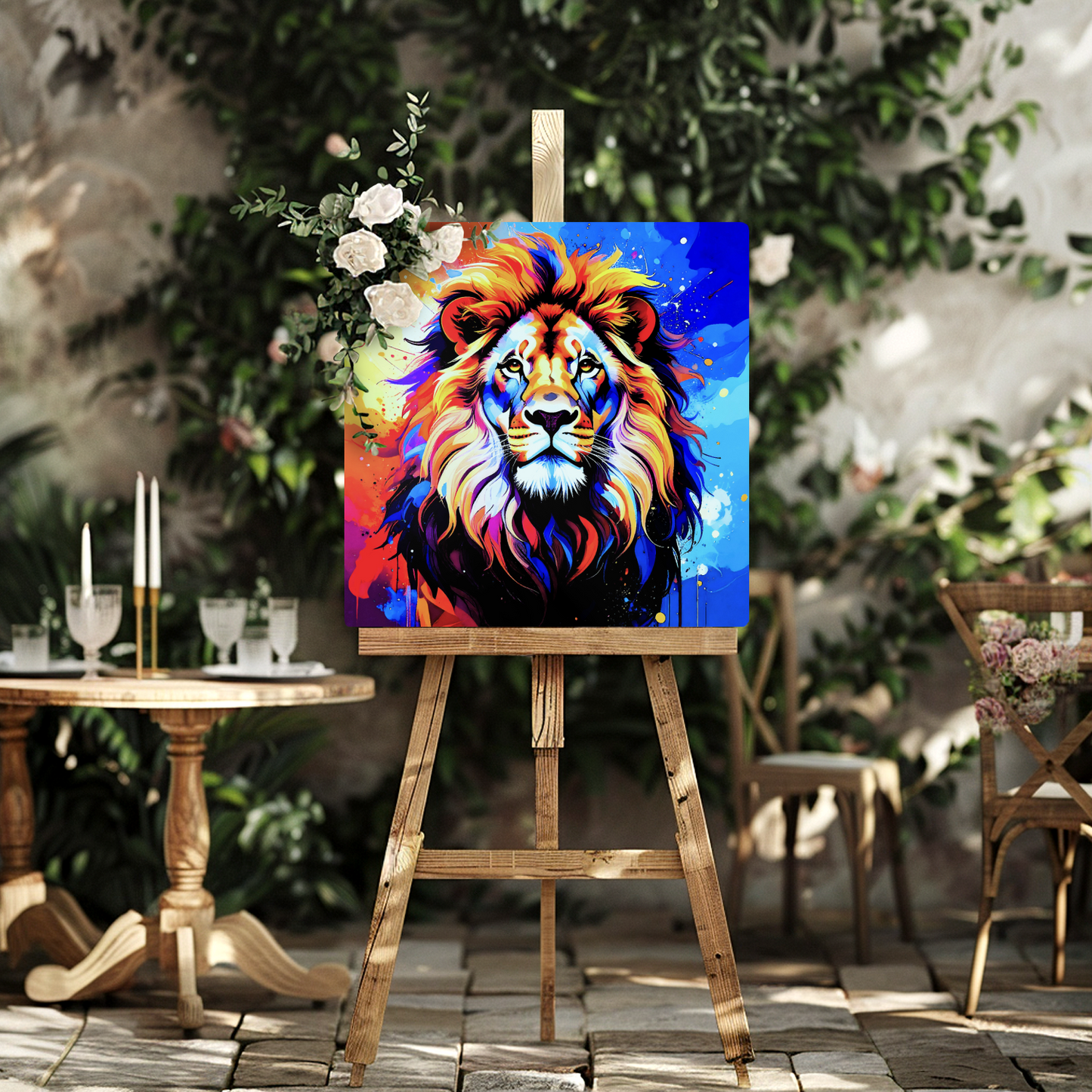 Lion Print LP3, Printed On High Gloss Aluminium To Enhance Colour And Detail, A Regal And Powerful Image, Art Is A Gift For A Lifetime...