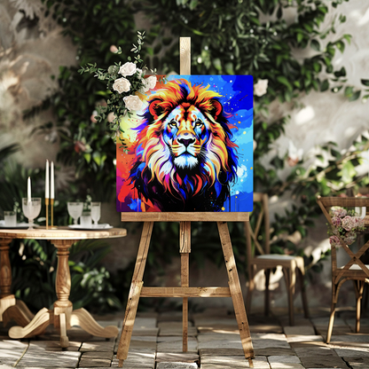Lion Print LP3, Printed On High Gloss Aluminium To Enhance Colour And Detail, A great gift idea that will endure for a lifetime...