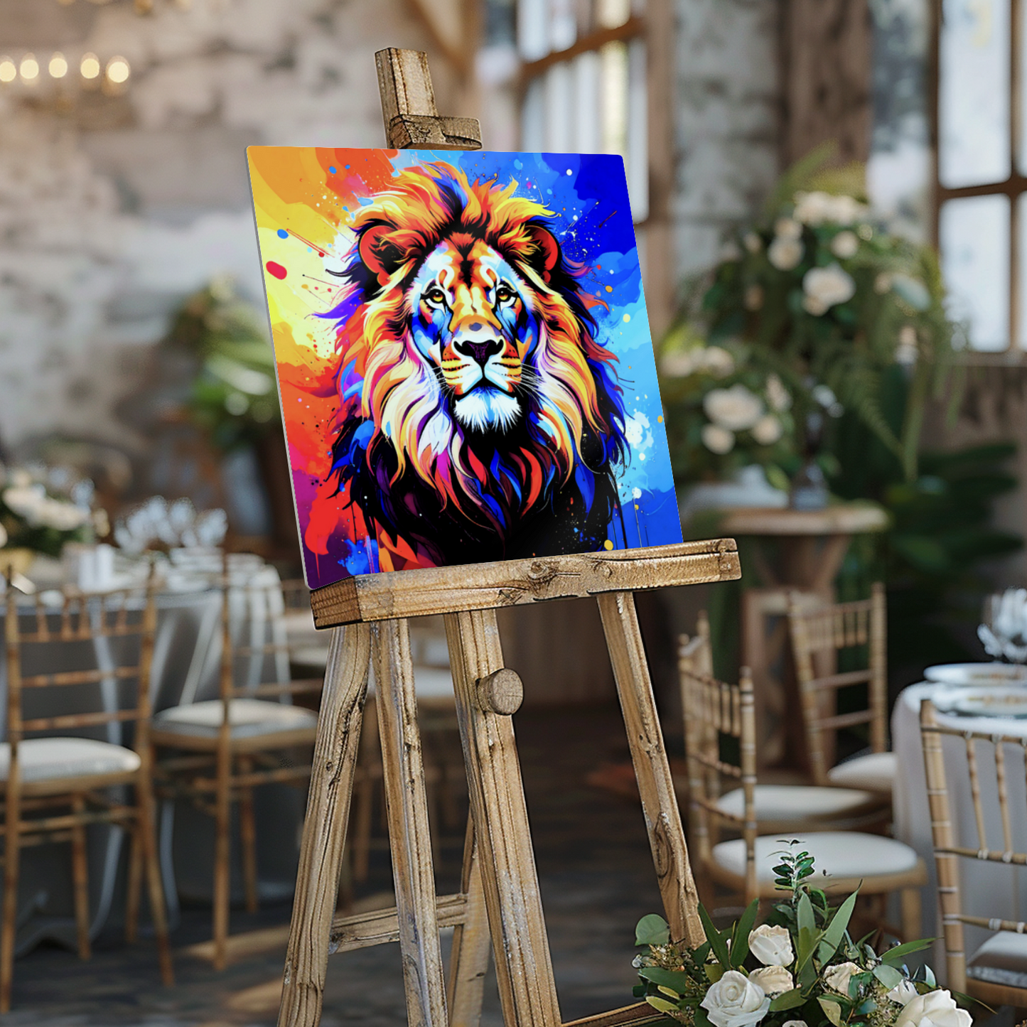 Lion Print LP3, Printed On High Gloss Aluminium To Enhance Colour And Detail, A Regal And Powerful Image, Art Is A Gift For A Lifetime...