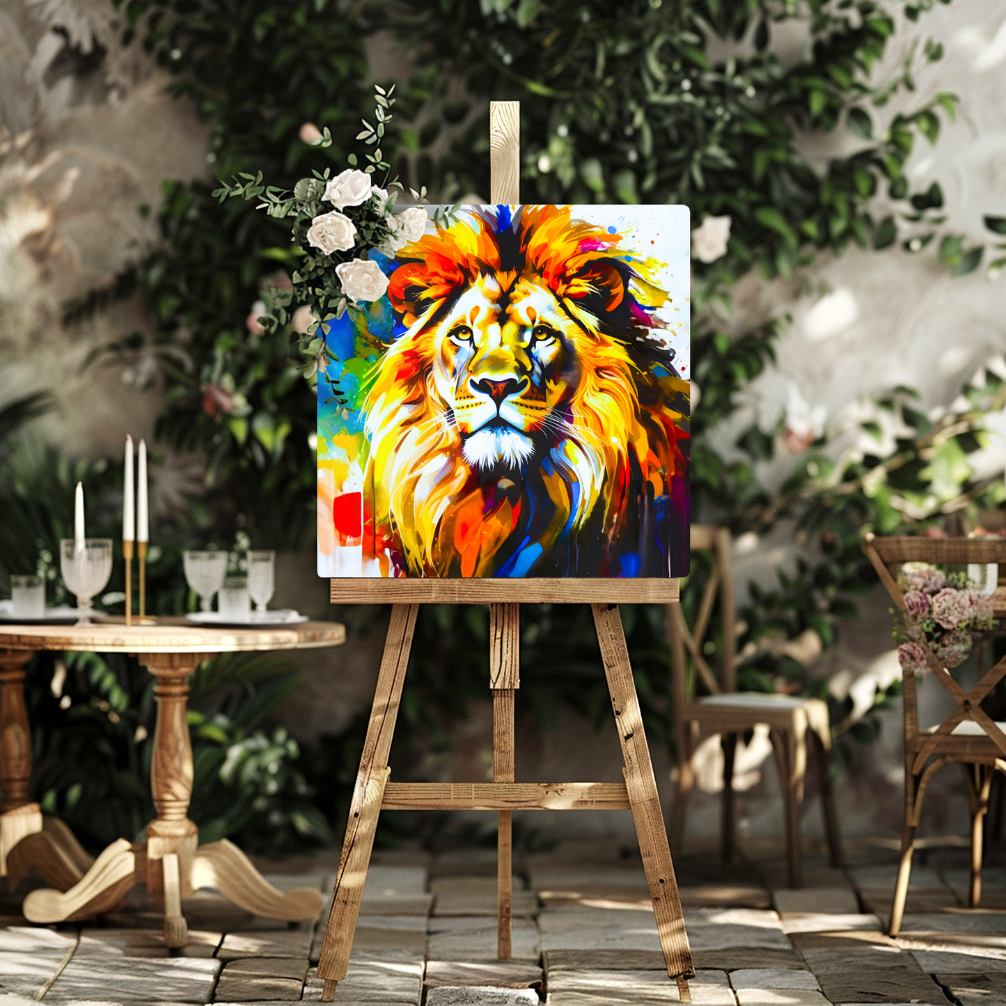 Lion Print LP4, Printed On High Gloss Aluminium To Enhance Colour And Detail, A Regal And Powerful Image, Art Is A Gift For A Lifetime...