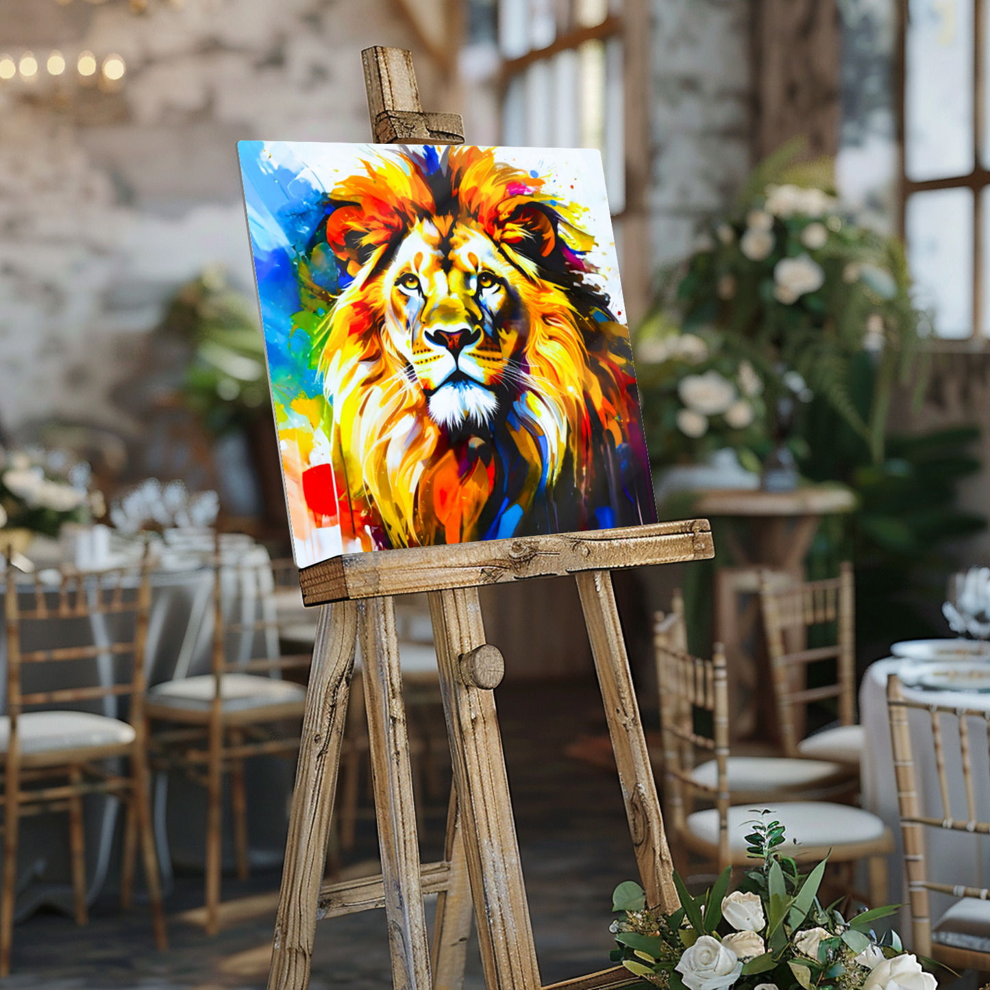 Lion Print LP4, Printed On High Gloss Aluminium To Enhance Colour And Detail, A Regal And Powerful Image, Art Is A Gift For A Lifetime...