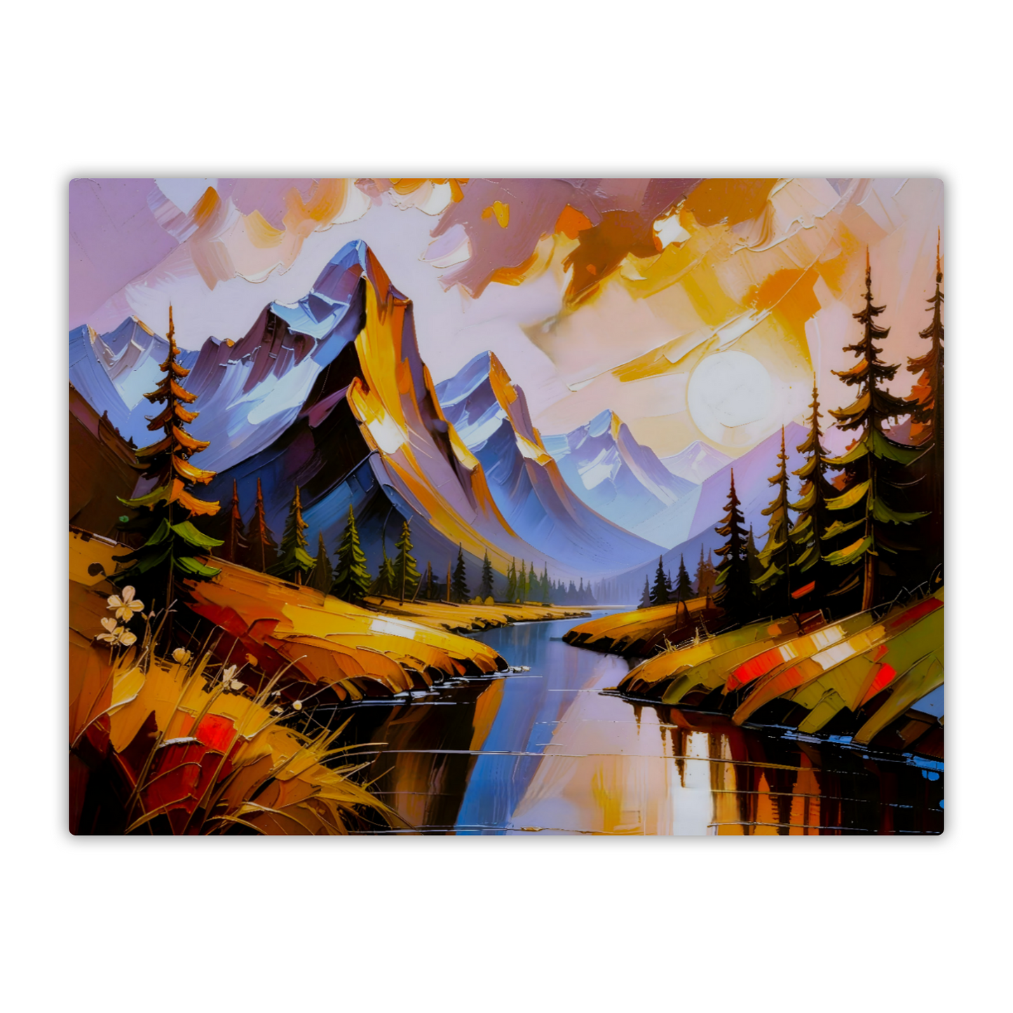 Mountain Prints MP1, Printed On High Gloss Aluminium To Enhance Colour And Detail, A Powerful Image, Art Is A Gift For A Lifetime...