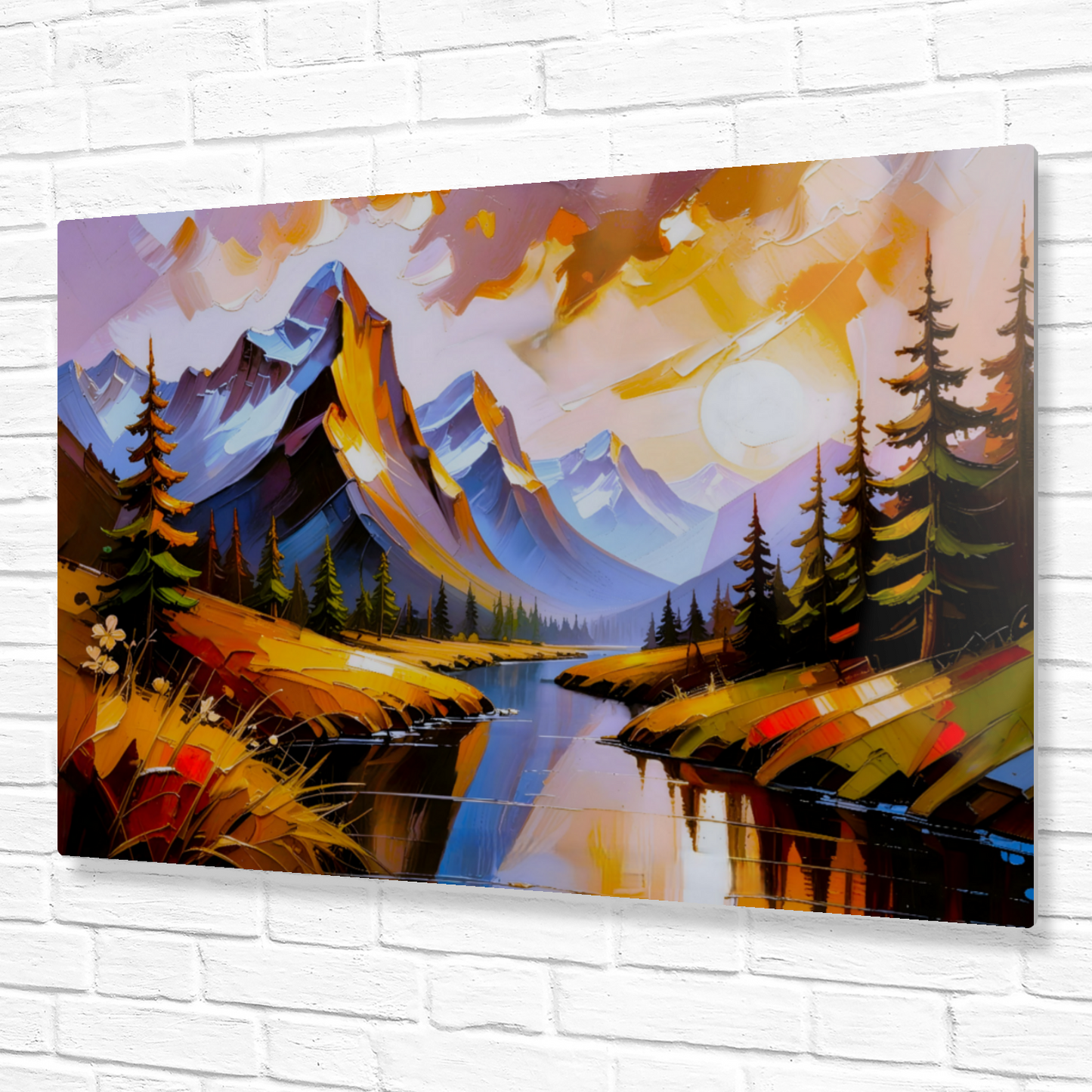 Mountain Prints MP1, Printed On High Gloss Aluminium To Enhance Colour And Detail, A Powerful Image, Art Is A Gift For A Lifetime...