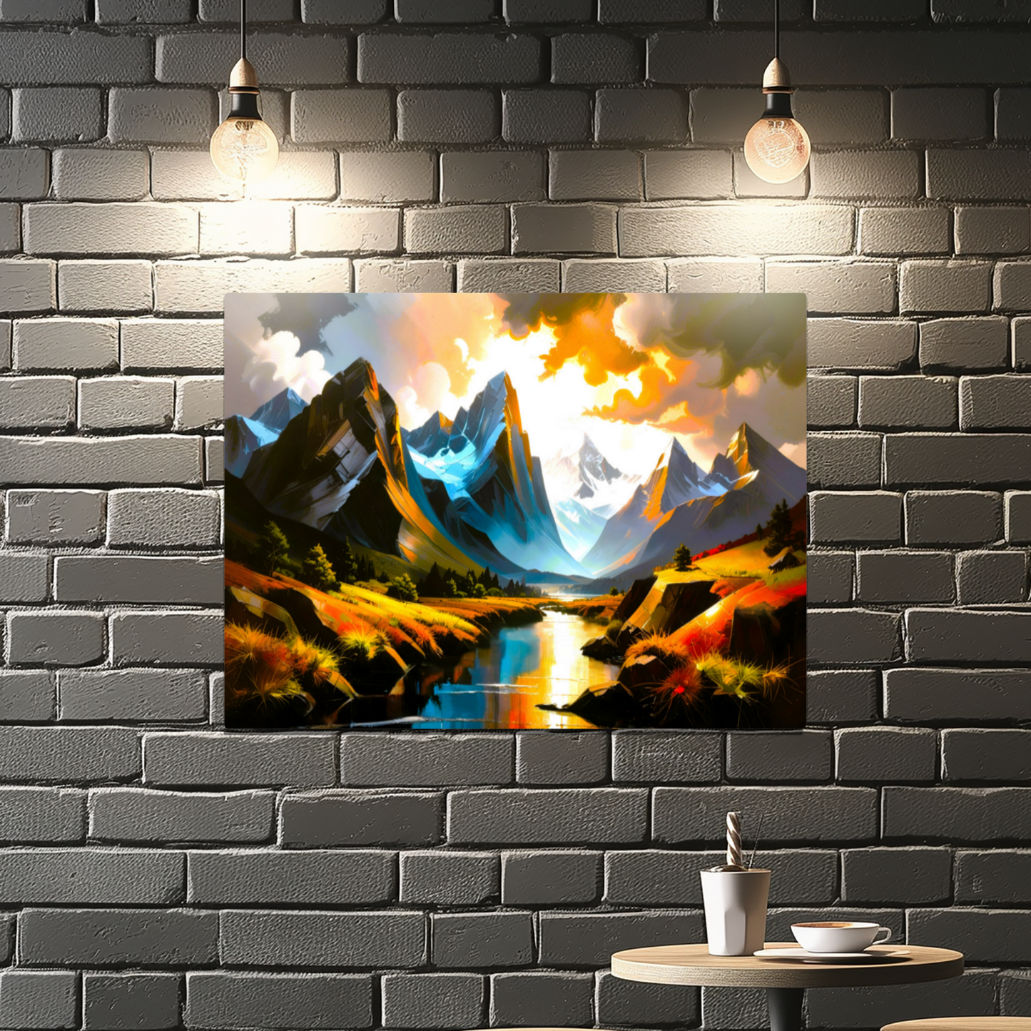 Mountain Print MP2, Printed  High Gloss Aluminium To Enhance Colour And Detail, A  Powerful Image, A Gift For A Lifetime...
