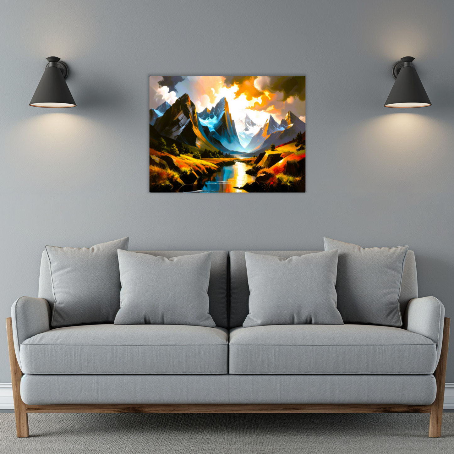 Mountain Print MP2, Printed  High Gloss Aluminium To Enhance Colour And Detail, A  Powerful Image, A Gift For A Lifetime...