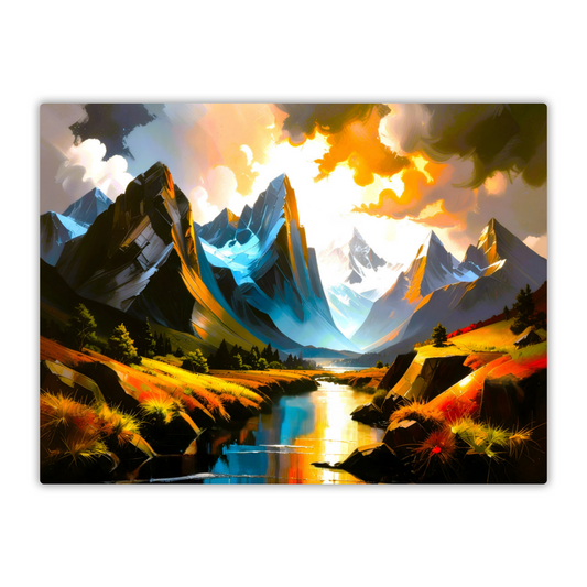 Mountain Print MP2, Printed  High Gloss Aluminium To Enhance Colour And Detail, A  Powerful Image, A Gift For A Lifetime...