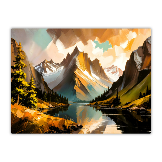 Mountain Prints MP3, Printed On High Gloss Aluminium To Enhance Colour And Detail, A Powerful Image, Art Is A Gift For A Lifetime...