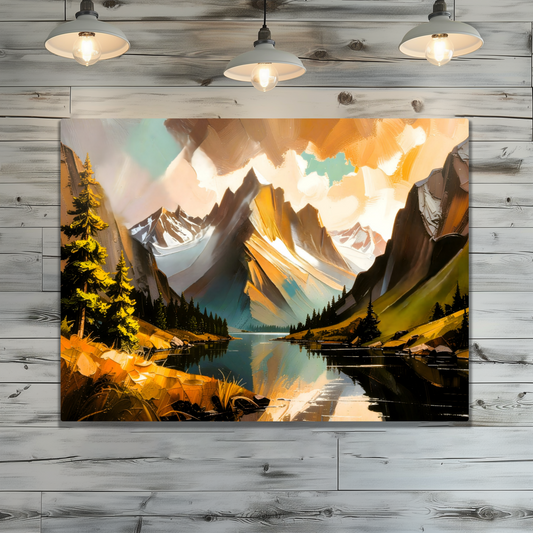 Mountain Prints MP3, Printed On High Gloss Aluminium To Enhance Colour And Detail, A Powerful Image, Art Is A Gift For A Lifetime...