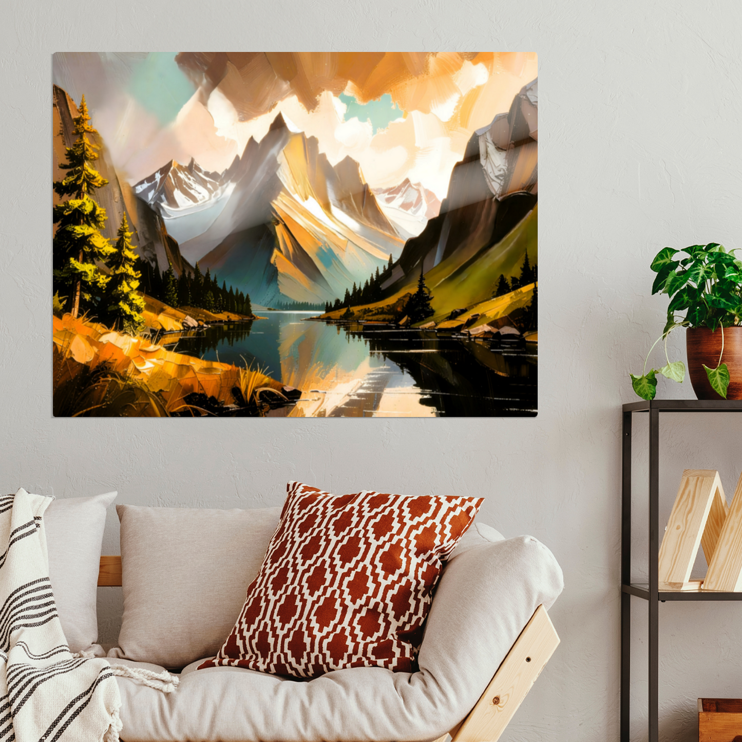 Mountain Prints MP3, Printed On High Gloss Aluminium To Enhance Colour And Detail, A Powerful Image, Art Is A Gift For A Lifetime...