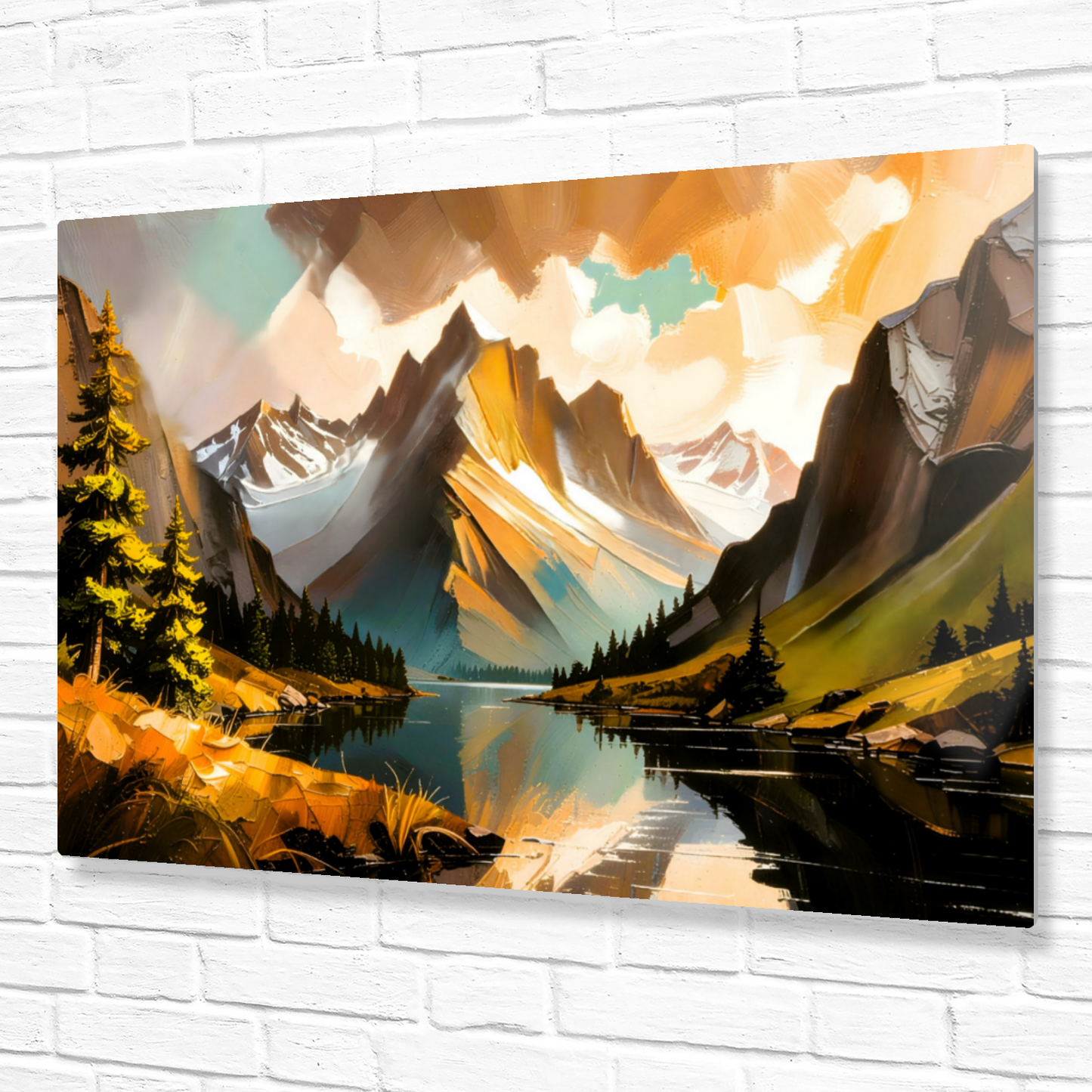 Mountain Prints MP3, Printed On High Gloss Aluminium To Enhance Colour And Detail, A Powerful Image, Art Is A Gift For A Lifetime...