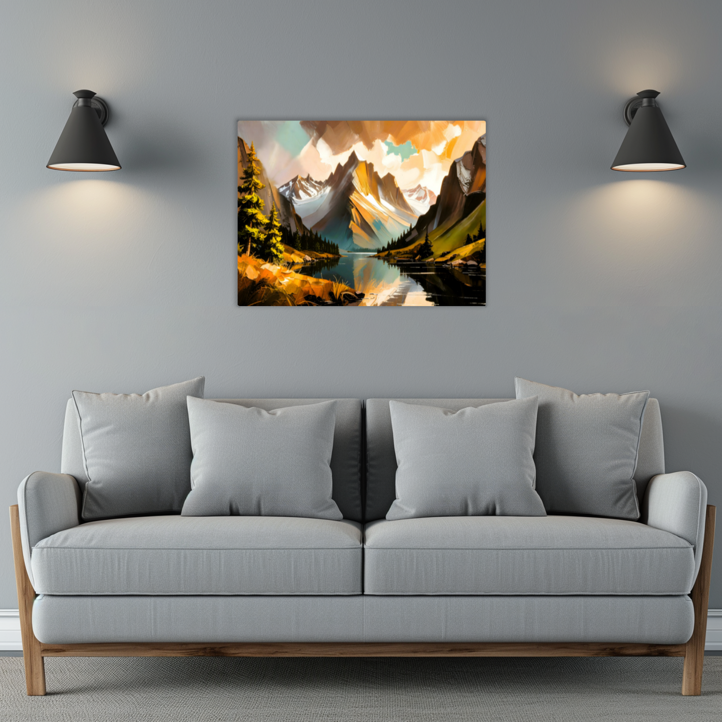 Mountain Prints MP3, Printed On High Gloss Aluminium To Enhance Colour And Detail, A Powerful Image, Art Is A Gift For A Lifetime...