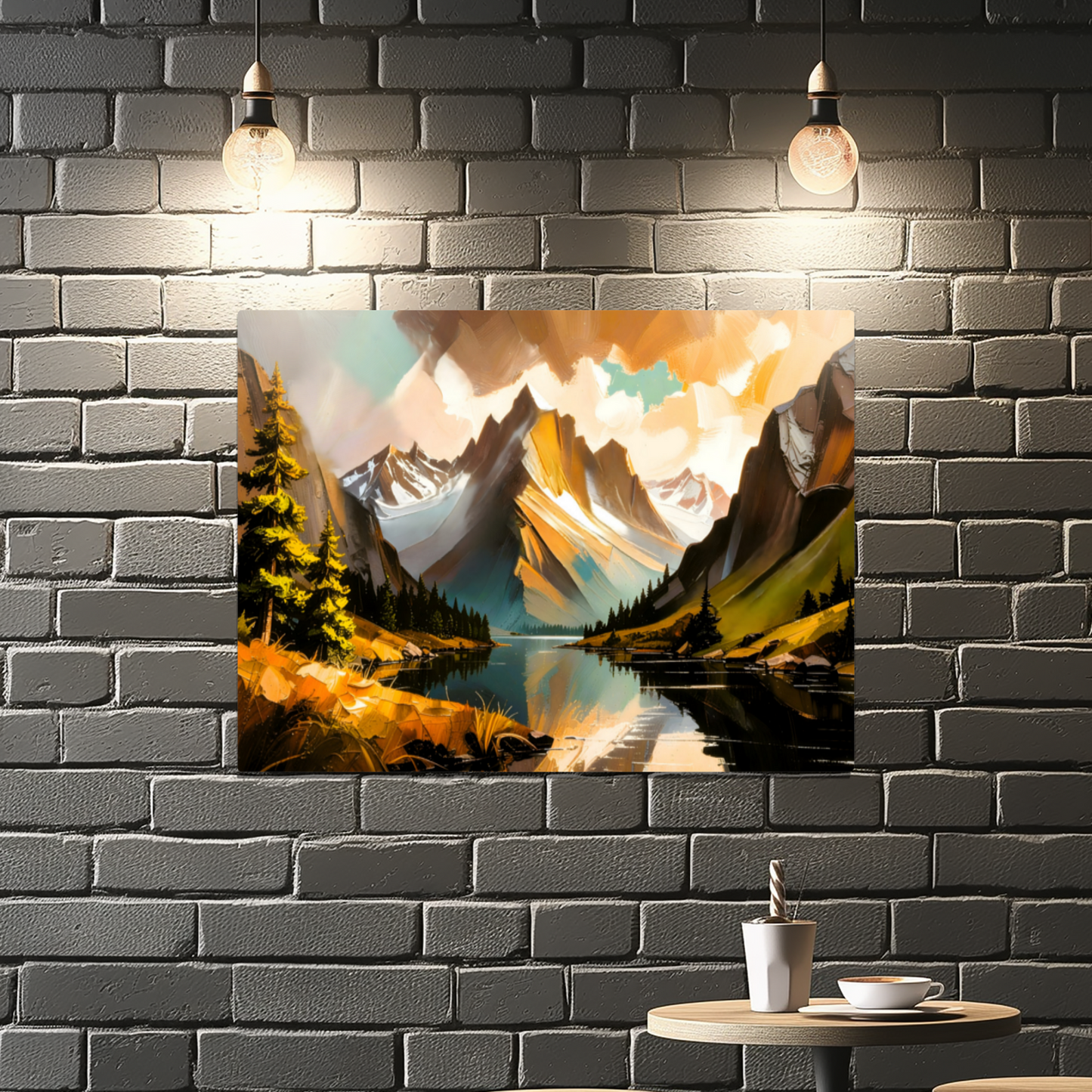 Mountain Prints MP3, Printed On High Gloss Aluminium To Enhance Colour And Detail, A Powerful Image, Art Is A Gift For A Lifetime...