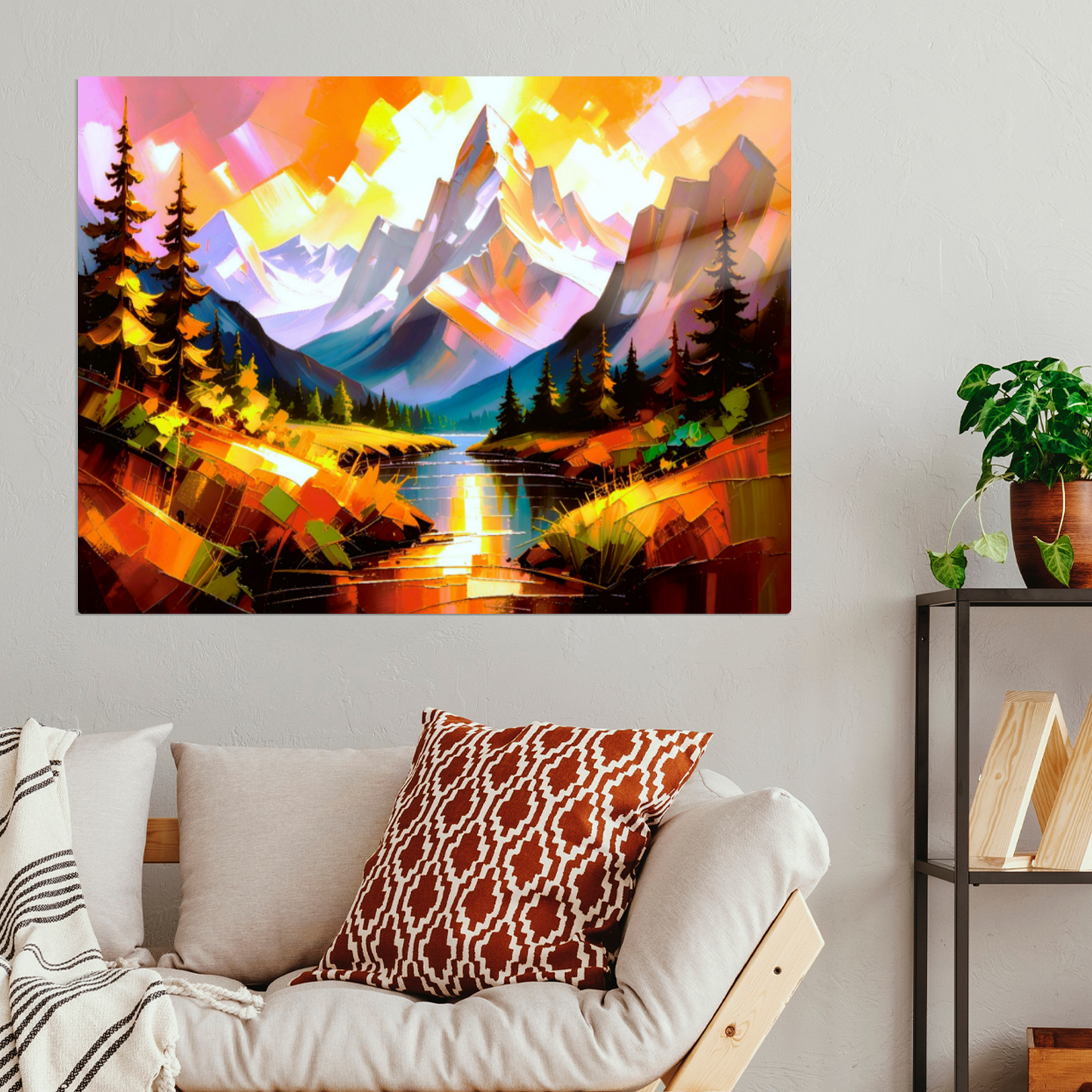 Mountain Print MP4, Printed On High Gloss Aluminium To Enhance Colour And Detail, A Powerful Image, Art Is A Gift For A Lifetime...