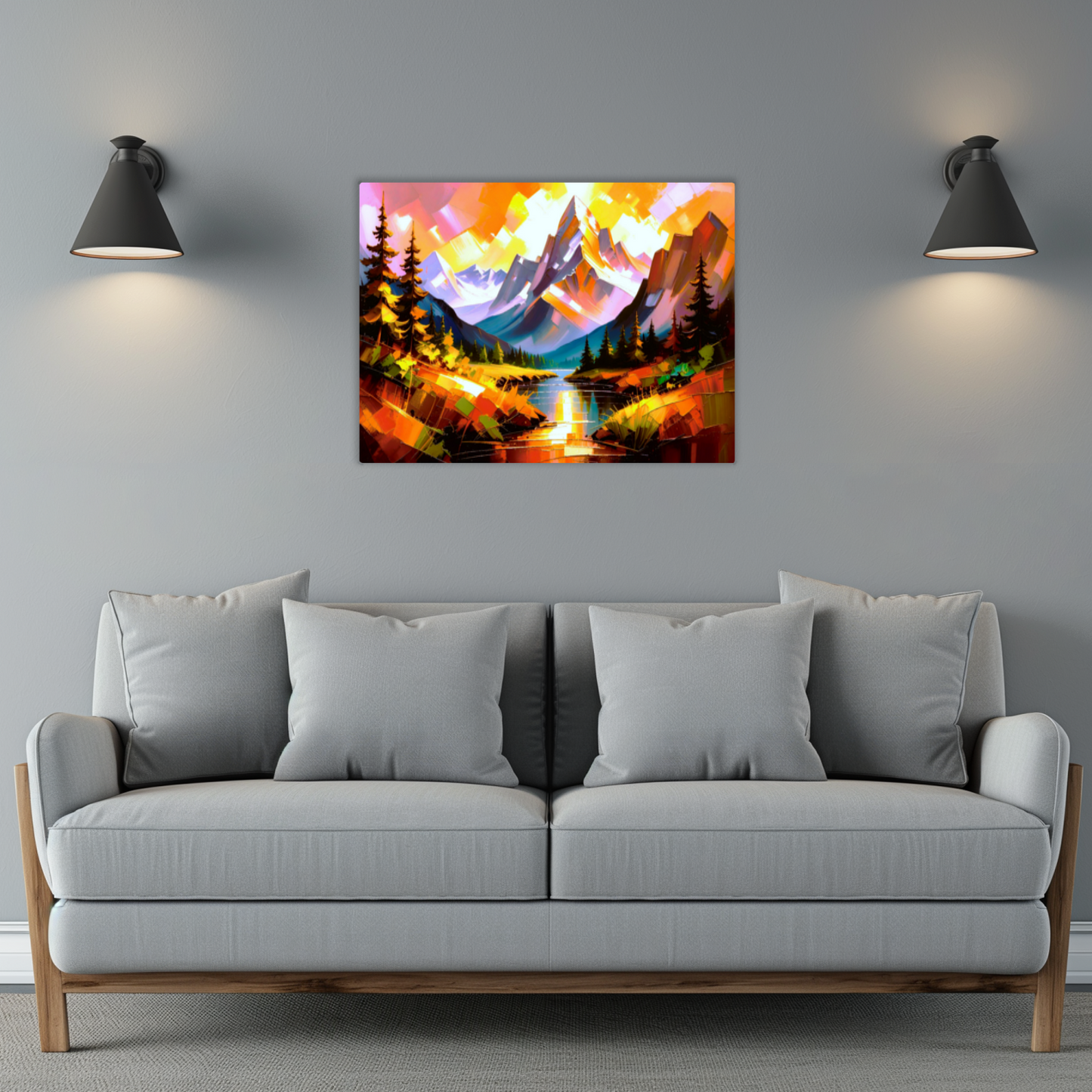 Mountain Print MP4, Printed On High Gloss Aluminium To Enhance Colour And Detail, A Powerful Image, Art Is A Gift For A Lifetime...
