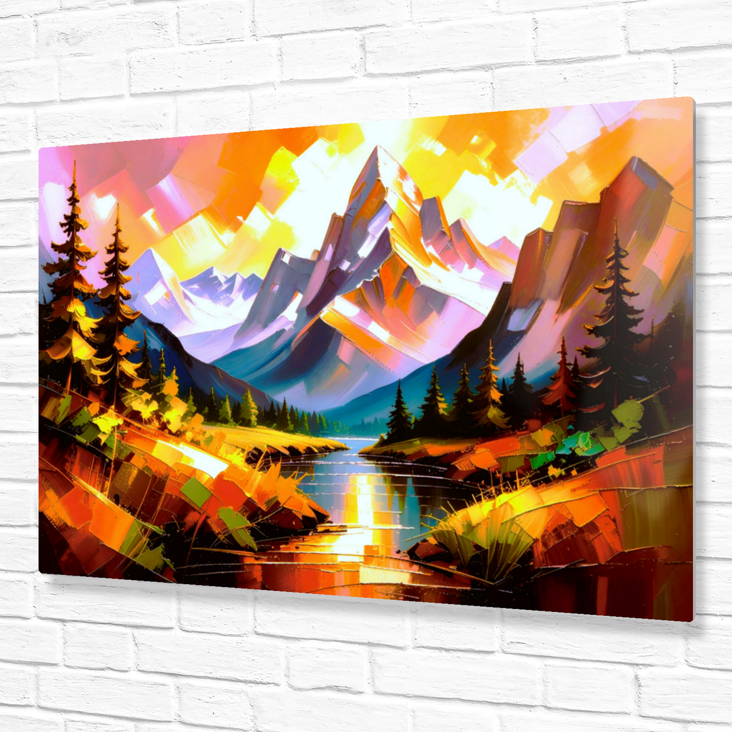 Mountain Print MP4, Printed On High Gloss Aluminium To Enhance Colour And Detail, A Powerful Image, Art Is A Gift For A Lifetime...