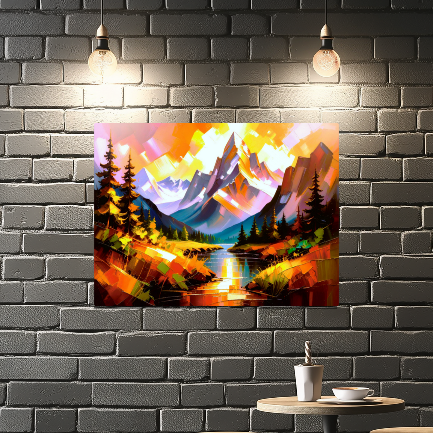Mountain Print MP4, Printed On High Gloss Aluminium To Enhance Colour And Detail, A Powerful Image, Art Is A Gift For A Lifetime...