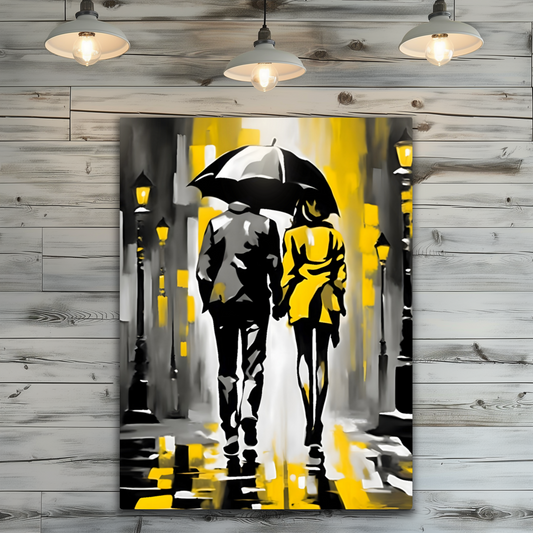 Rainy Night 4, Fusion-Art Print, Printed on Gloss Aluminium To Enhance Colour And Details, Great Gift Ideas, A Gift To Last A Lifetime..