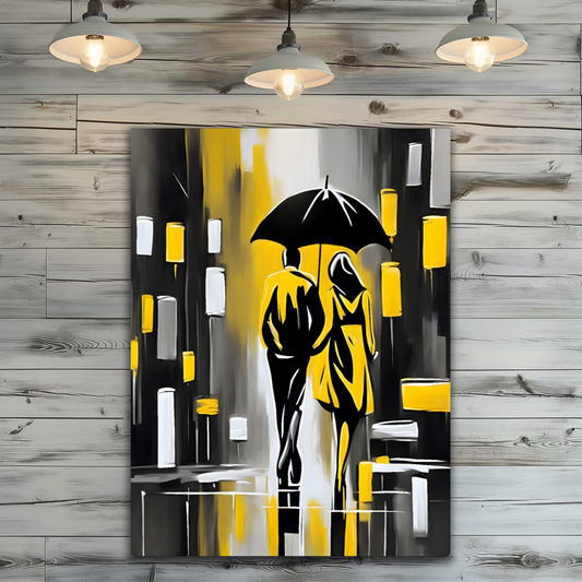 Rainy Night 5, Fusion-Art Print, Printed on Gloss Aluminium To Enhance Colour And Details, Great Gift Ideas, A Gift To Last A Lifetime..