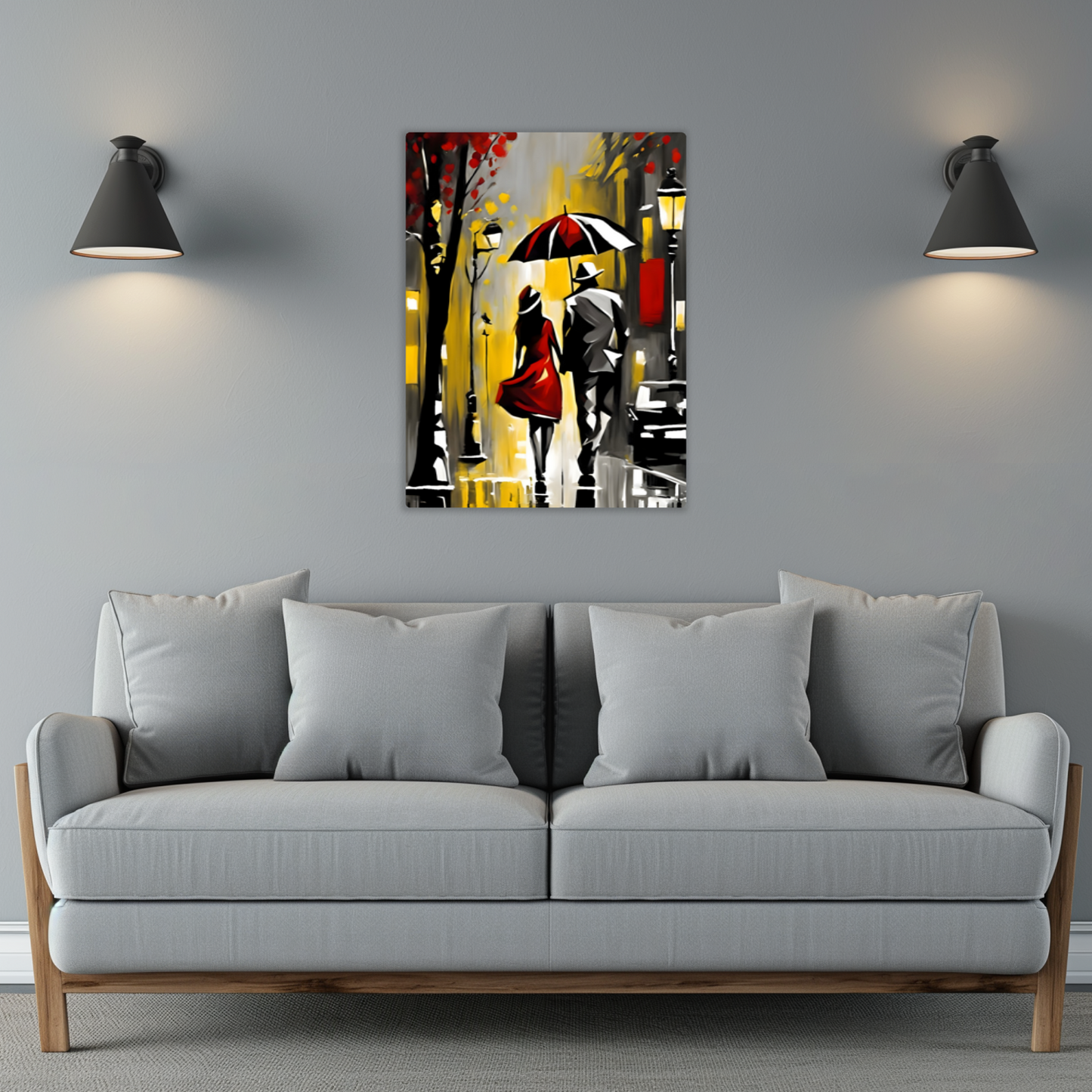 Rainy Night 6, Fusion-Art Print, Printed on Gloss Aluminium To Enhance Colour And Details, Great Gift Ideas, A Gift To Last A Lifetime...