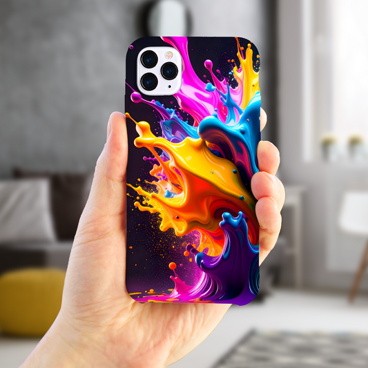 Splash Of Colour, Slim Phone Case, 3D Full Wrap Technology, Crafted From Premium Polycarbonate, Vivid Colours, Unique Image...