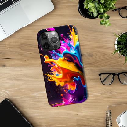 Splash Of Colour, Slim Phone Case, Full Wrap Technology, Crafted From Premium Polycarbonate, Unique Image...