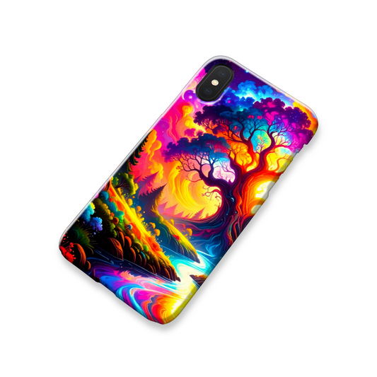 Abstract Tree 1, Slim Phone Case, 3D Full Wrap Technology, Crafted From Premium Polycarbonate, Vivid Colours, Unique Image...