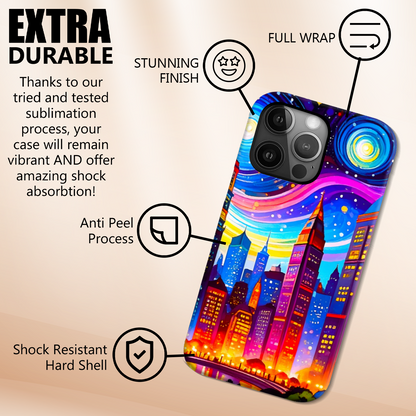 City Of Light, Slim Phone Case, 3D Wrap Technology, Crafted From Premium Polycarbonate, Vivid Colours, Unique Image...