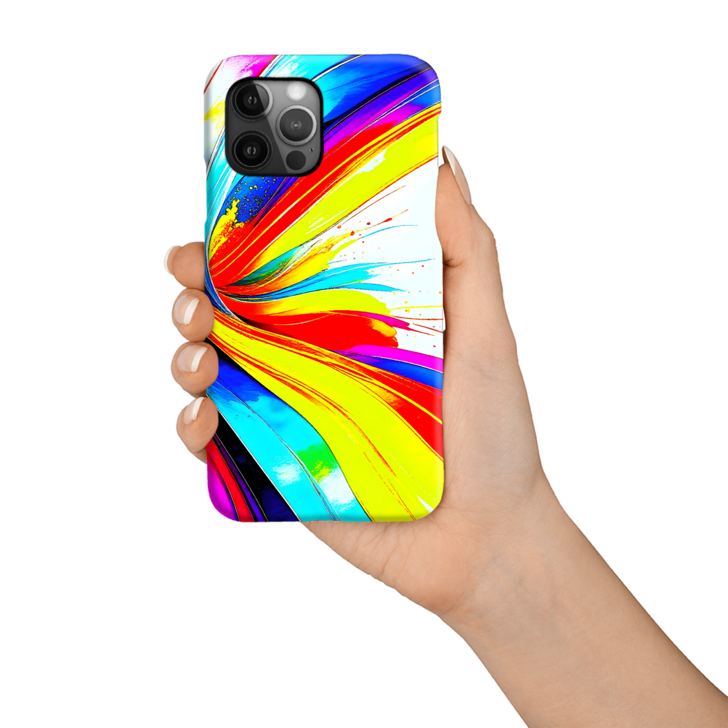 Abstract Print 1, Slim Phone Case, 3D Wrap Technology, Crafted From Premium Polycarbonate, Vivid Colours, Unique Image...