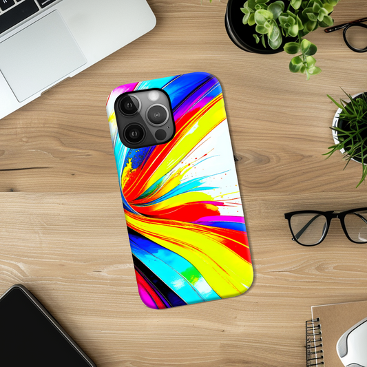Abstract Print 1, Slim Phone Case, 3D Wrap Technology, Crafted From Premium Polycarbonate, Vivid Colours, Unique Image...